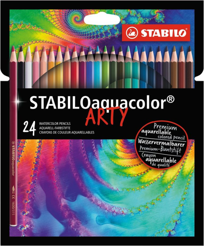 STABILO 1624-1-20 Aquacolor Akvarelové pastelky ARTY 24 ks
