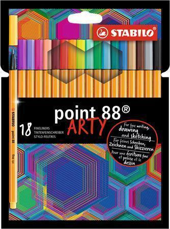 STABILO 8818-1-20 ARTY Jemný liner point 88  18 ks pouzdro