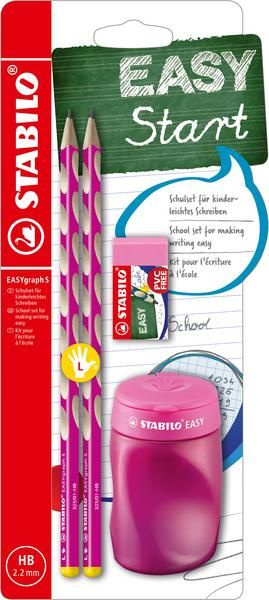 STABILO EASYgraph Školní set pro leváky růžový