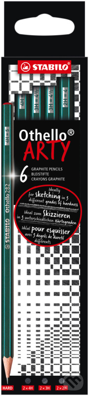 STABILO Othello - ARTY - balenie 6 ks - zmiešaná tvrdosť