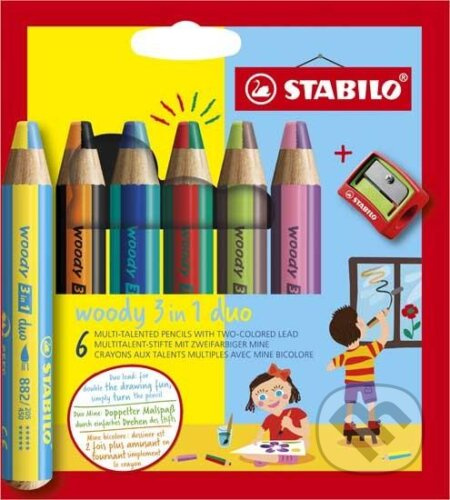 Pastelka Stabilo Woody 3 in 1 Duo 6 barev Stabilo