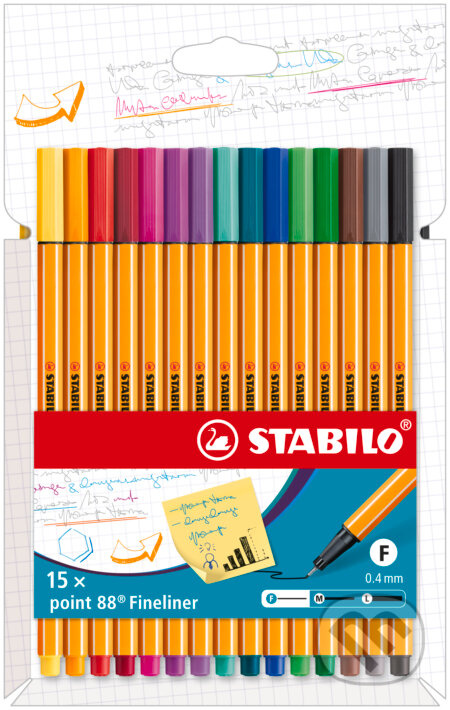 Jemný liner - 15ks (Balenie s 15 rôznymi farbami)