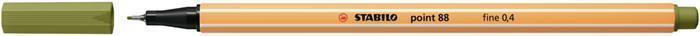 STABILO point 88 Jemný liner - matná zelená