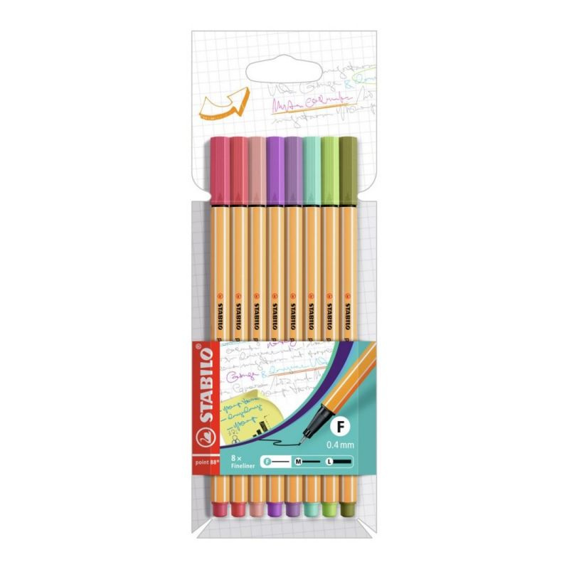 Liner Stabilo Point 88 sada 8 barev Stabilo