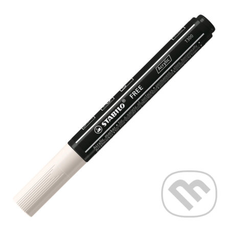 STABILO FREE Acrylic - T300 Okrúhly hrot 2-3mm - biela