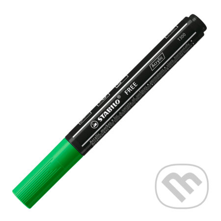 STABILO FREE Acrylic - T300 Okrúhly hrot 2-3mm - listová zelená