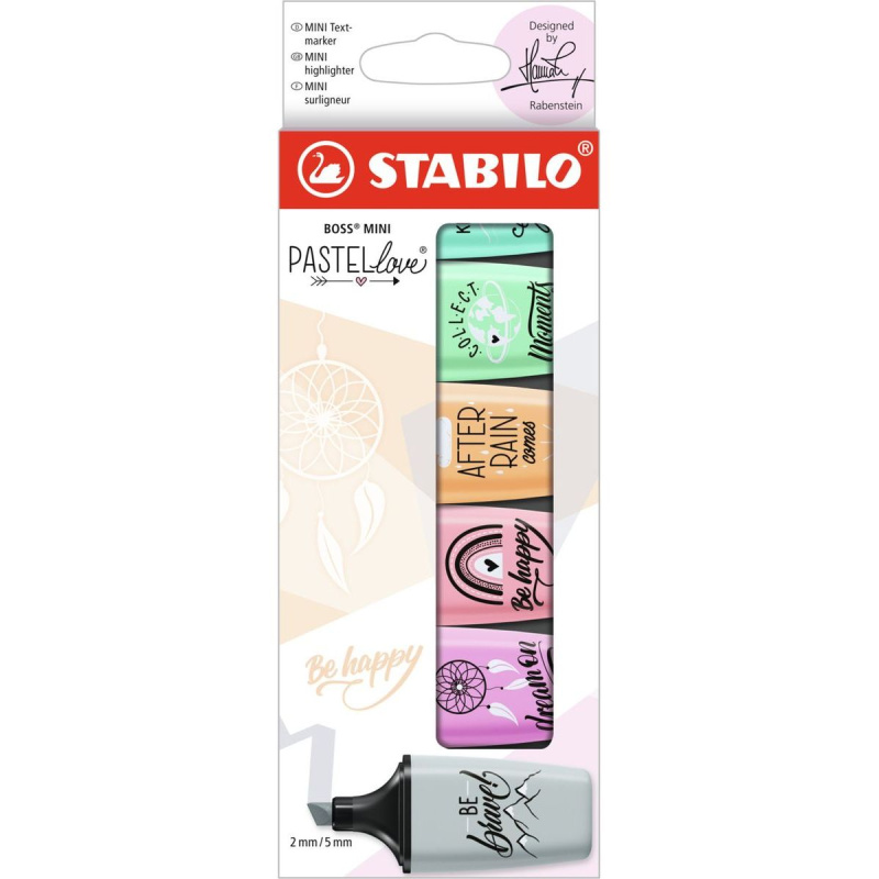STABILO 07- 06-29 Zvýrazňovač  BOSS MINI Pastellove 2.0  6 ks
