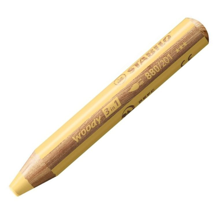 Pastelka Stabilo Woody 3 in 1 Pastel pastelově žlutá Stabilo