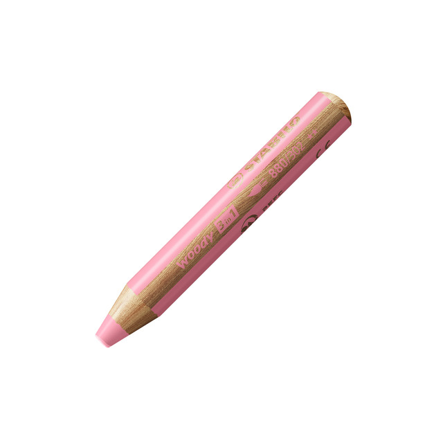 STABILO woody 3 in 1 Multifunkční pastelka - pastelová růžová