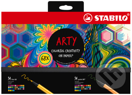 Kreatívna sada STABILO ARTY – 68 ks (Jemné linery a prémiové vláknové fixy)