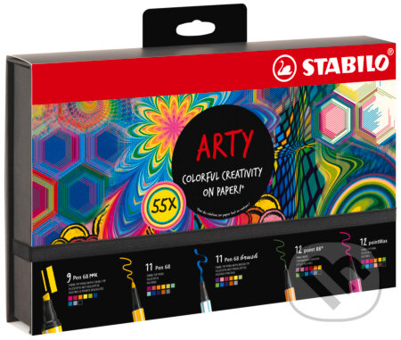 Súprava - Kreatívna sada STABILO ARTY - 55 ks sada