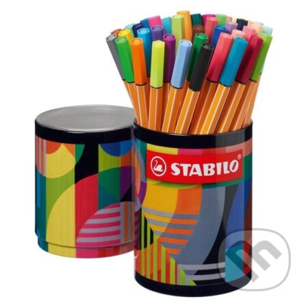 Jemný liner - STABILO point 88 - ARTY - 45 ks plechová dóza