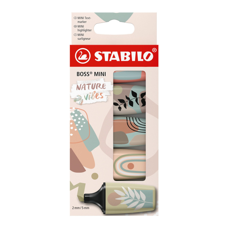 STABILO BOSS MINI Naturevibes 5 ks Sada