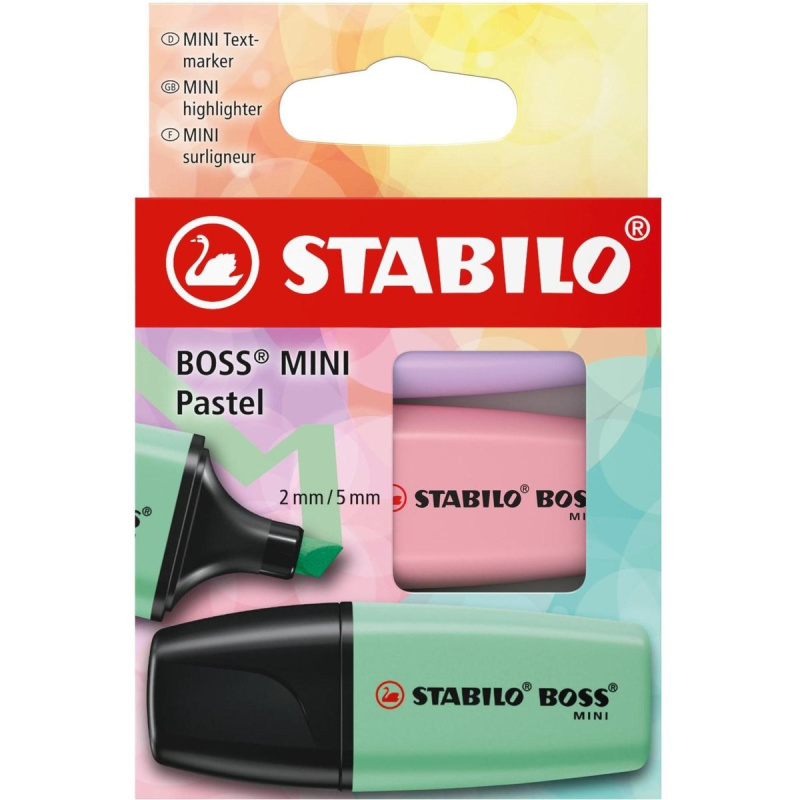 STABILO BOSS MINI Pastel 3 ks Sada