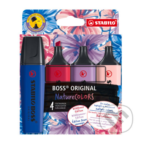 Zvýrazňovač STABILO BOSS NatureCOLORS Wildfowers - sada 4 barev