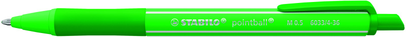 Kuličkové pero STABILO pointball colorful - zelená