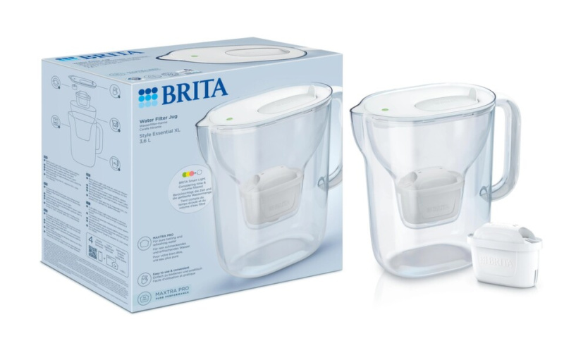 Brita Filtrační konvice Style Essential XL s filtrem Maxtra Pro Pure Performance, 3,6 l, bílá 1057788