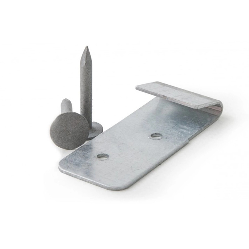 Spona / Příchytka vč. hřebů 50 x 20 mm