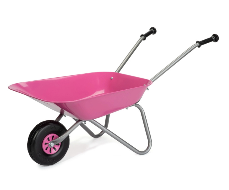 Rolly Toys kovové dětské kolečko růžové