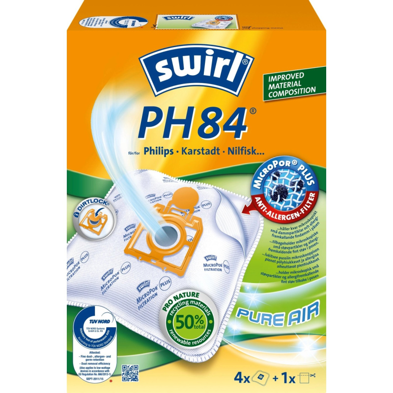 Swirl Sáčky do vysavačů PH 84 / 4 MP Plus Green