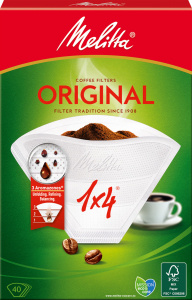 Melitta filtry Original 1x4, 40 ks