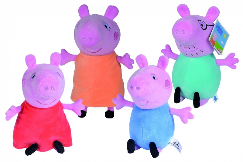 Plyšová figurka PRASÁTKO PEPPA – mix postaviček 16–20 cm