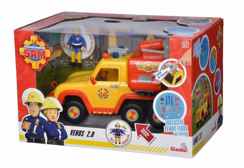 Simba Sam Hasičské auto Venus 2.0 s figurkou