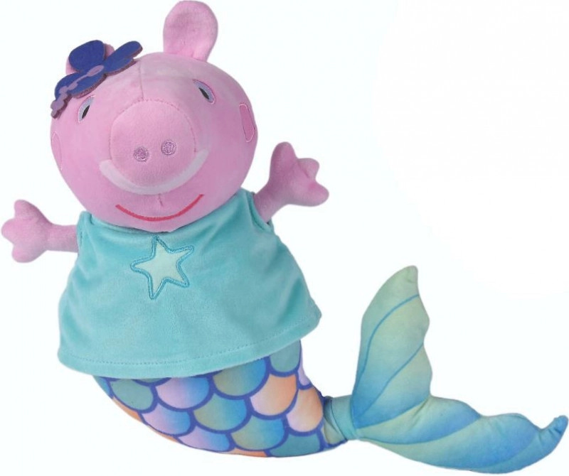 Plyšové prasátko Peppa Mořská panna 30 cm