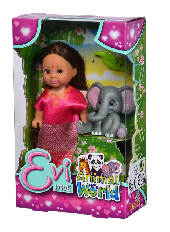 Simba Evi s divokým zvířátkem