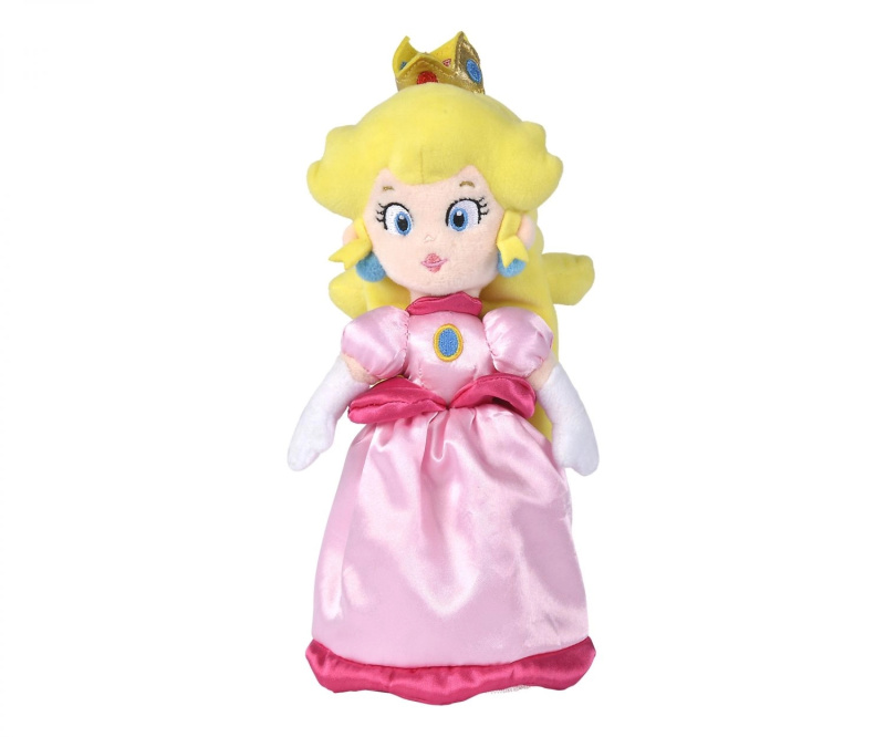 Super Mario Peach plyšová figurka 27 cm - 1 kus