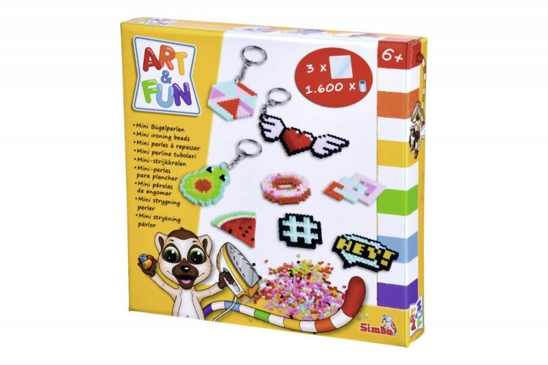Simba Art&Fun Mini zažehlovací korálky výroba klíčenky