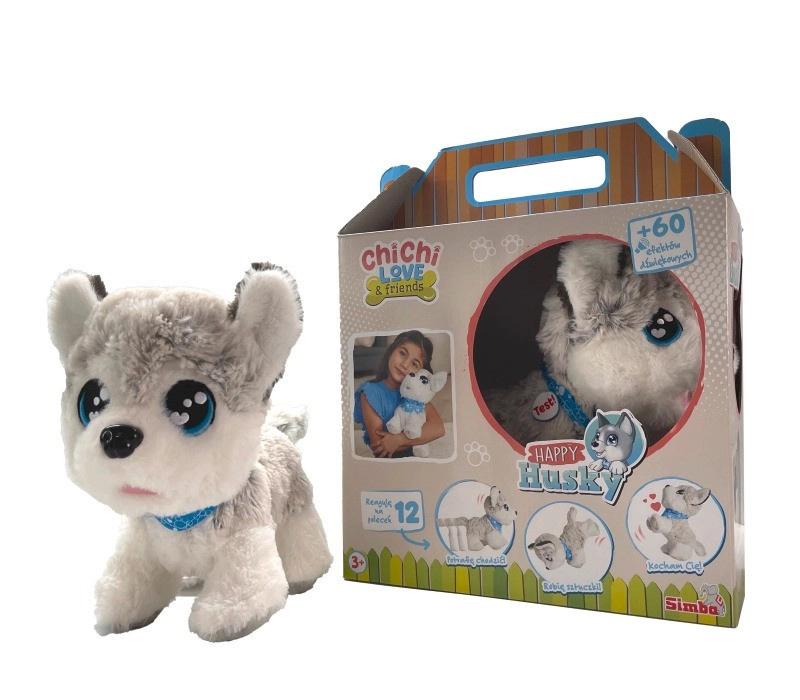 Interaktivní plyšový pejsek CHI CHI LOVE Happy Husky