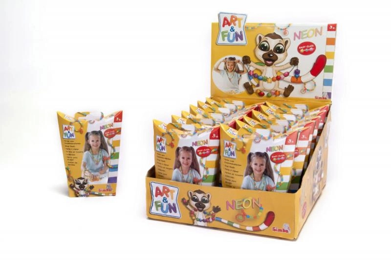 Simba Art&Fun Neonové zacvakávací korálky