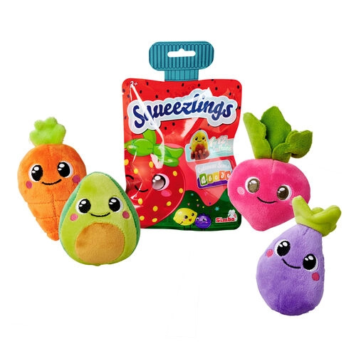 Simba Squeezlings plyšová figurka ovoce a zelenina 8 cm