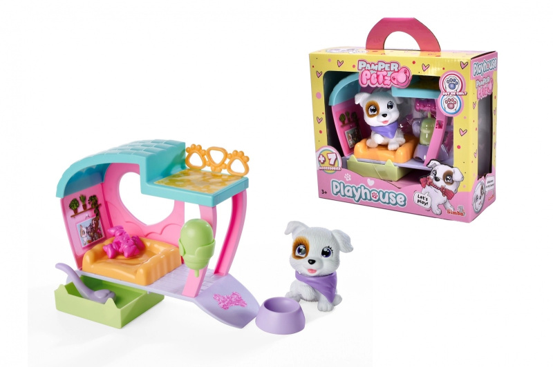pamper petz domeček se štěňátkem a doplňky