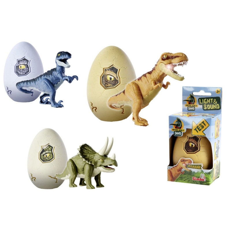 Svítící figurka dinosaura ve vajíčku