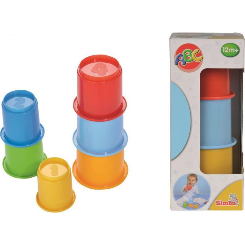 Simba Pyramida kelímky plastová skládačka kalíšky