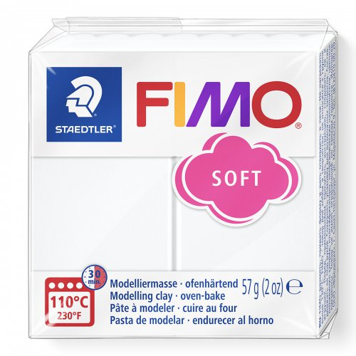 Staedtler FIMO soft 57g BÍLÁ