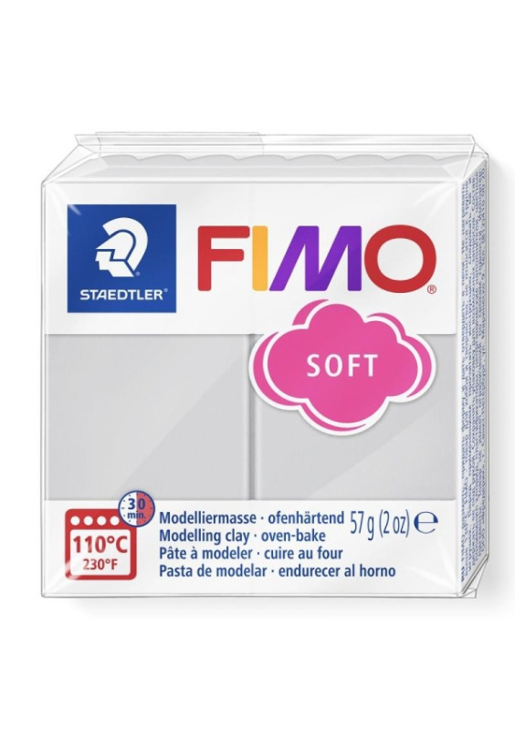 Staedtler FIMO soft 57g ŠEDÁ