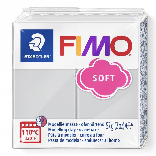 Staedtler FIMO soft 57g ŠEDÁ