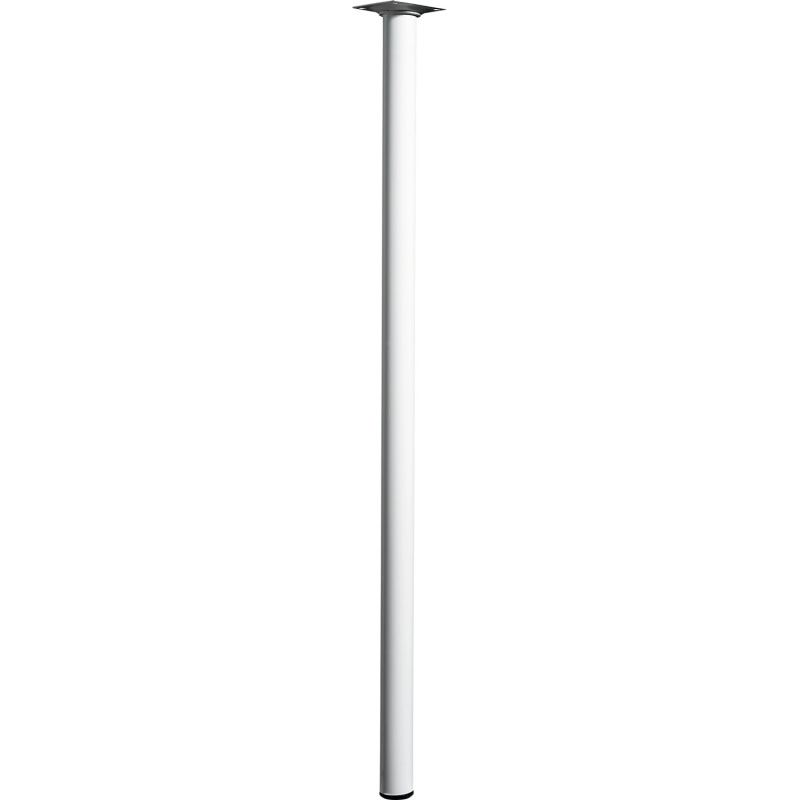 Hettich Nábytková noha kulatá, bílá, pr. 30 x 700 mm