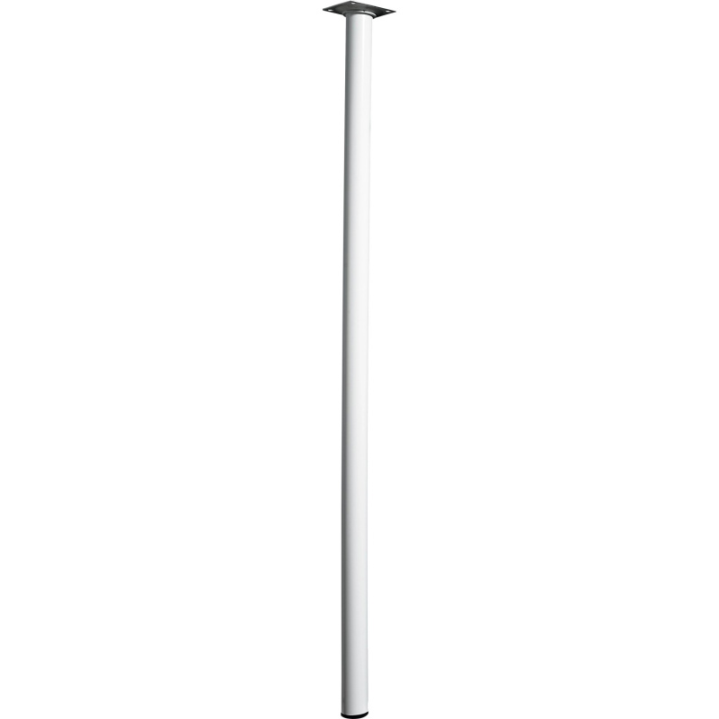 Hettich Nábytková noha kulatá, bílá, pr. 30 x 800 mm