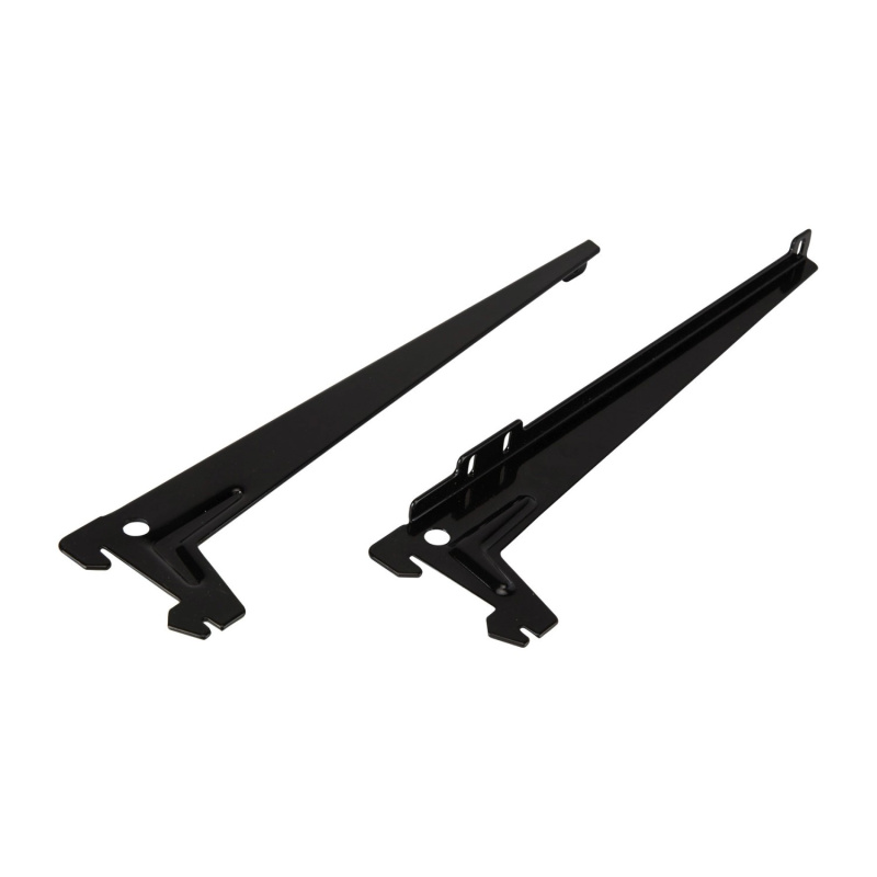 Úhlový nosník s jedním otvorem černý 28 cm, 1 pár