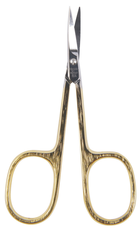 NIPPES SOLINGEN Nůžky na kůži zahnuté zlacené 9 cm