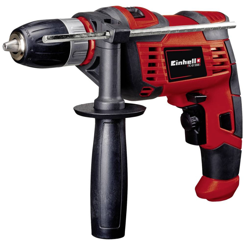 Příklepová vrtačka Einhell TC-ID 550 E / 550 W / 1cestná / max. O otvoru 13 mm / červená Varianta: ivi1