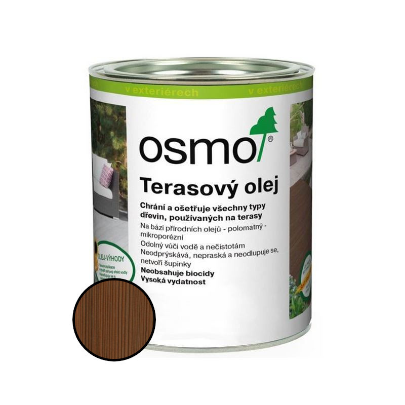 Olej terasový Osmo 010 termo-dřevo 2,5 l