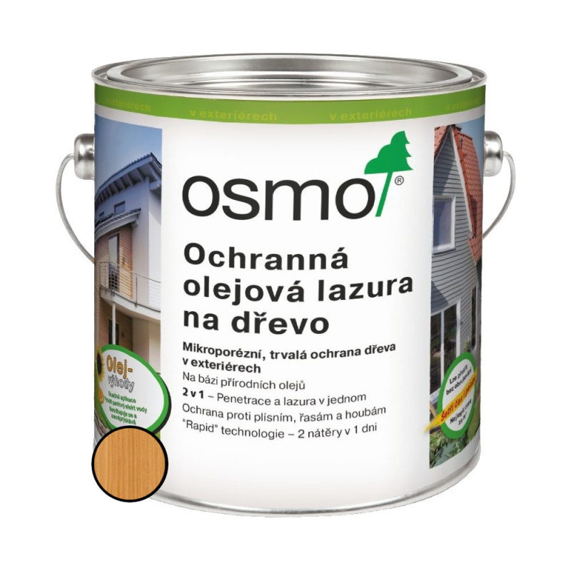 Lazura olejová ochranná Osmo 702 modřín, 3 l