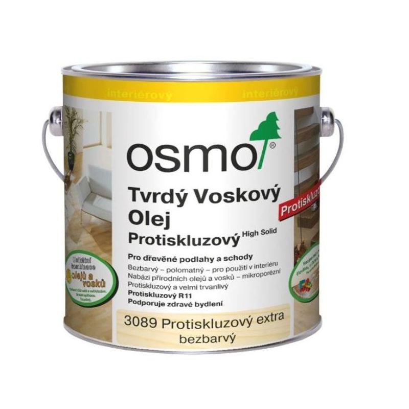 Olej tvrdý voskový protiskluz. Osmo EXTRA 3089 bezbarvý 0,75 l