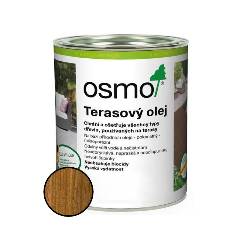 Olej terasový Osmo 007 teak bezbarvý 0,75 l