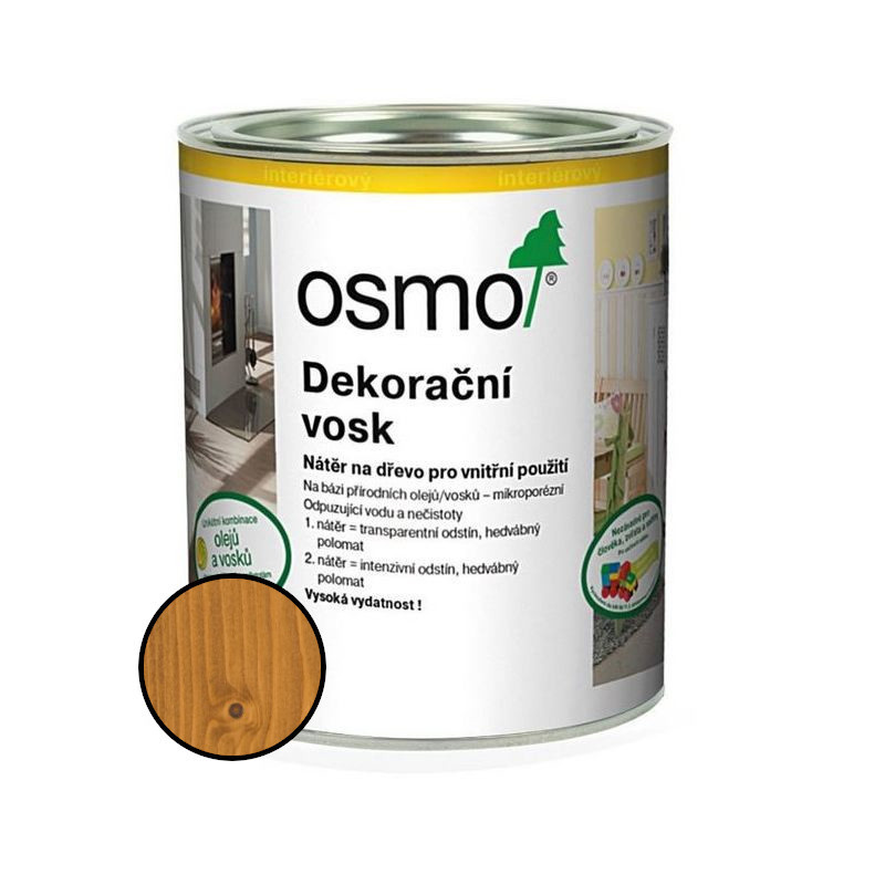 Vosk dekorační Osmo 3123 zlatý javor 0,375 l